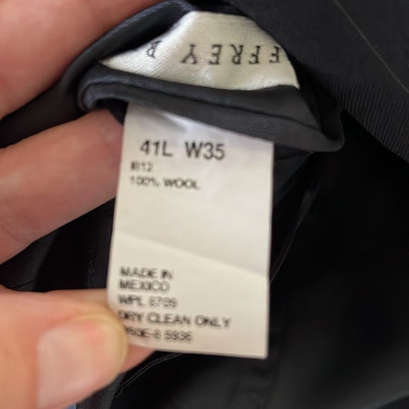 Geoffrey Beene, Black, Pin Striped Suit - Picture 8 of 8